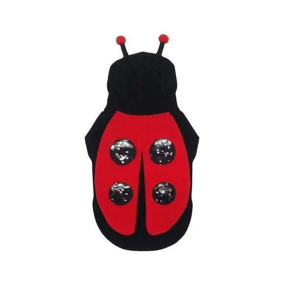 NEW Ladybug Costume 1-Pc Pet Size XS Cat Dog (5-10 lbs) Halloween Vibrant Life - Picture 8 of 9